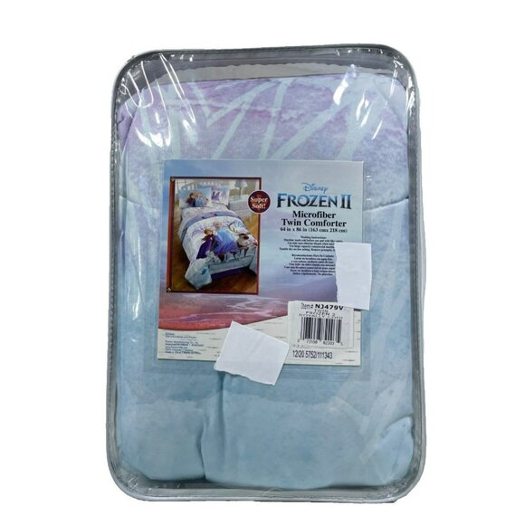 Disney Frozen 2 Microfiber Twin Reversible Kids Comforter 86" x 64" - Picture 7 of 8